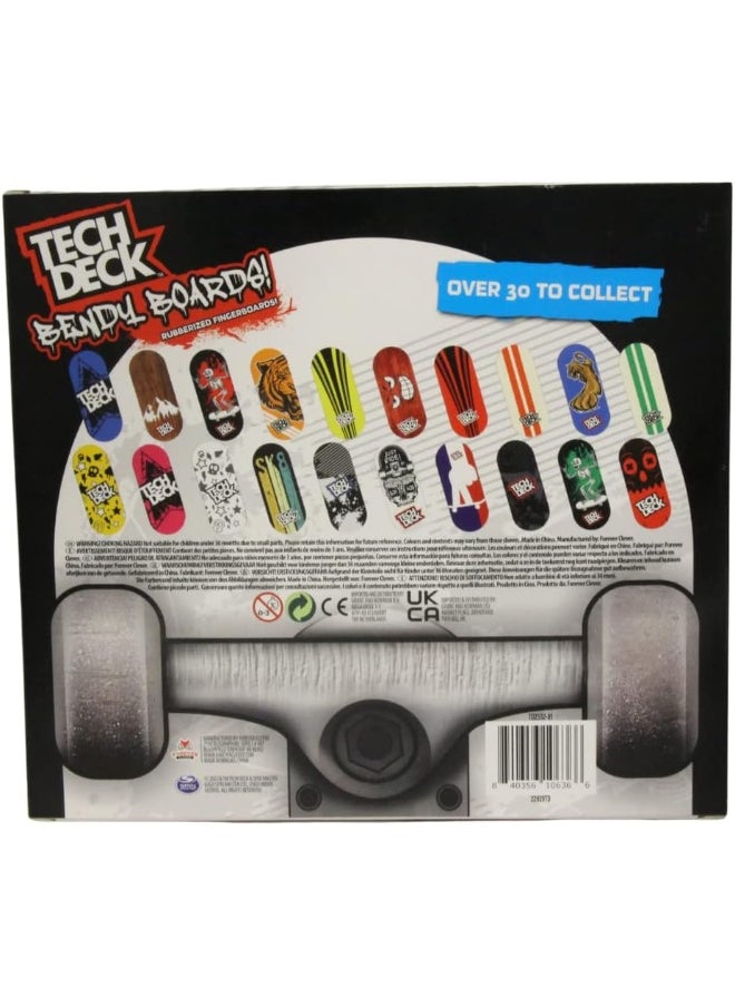 Tech Deck TECH DECK Bendy Boards 5 Piece Set, Rubberized Fingerboards with Working Wheels to Use as Collectible Mini Skateboard Erasers  - Image 3