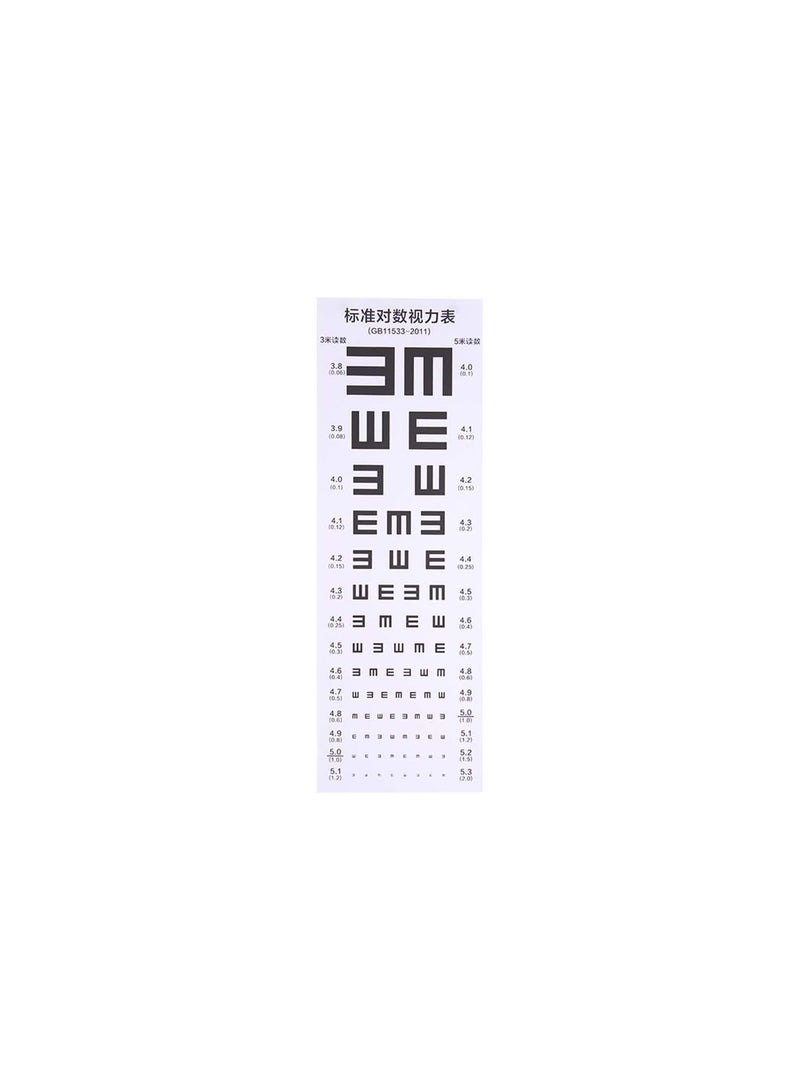 GGOOT Kids Standard Eye Chart Clear Visual Testing Chart for Home School - Image 1