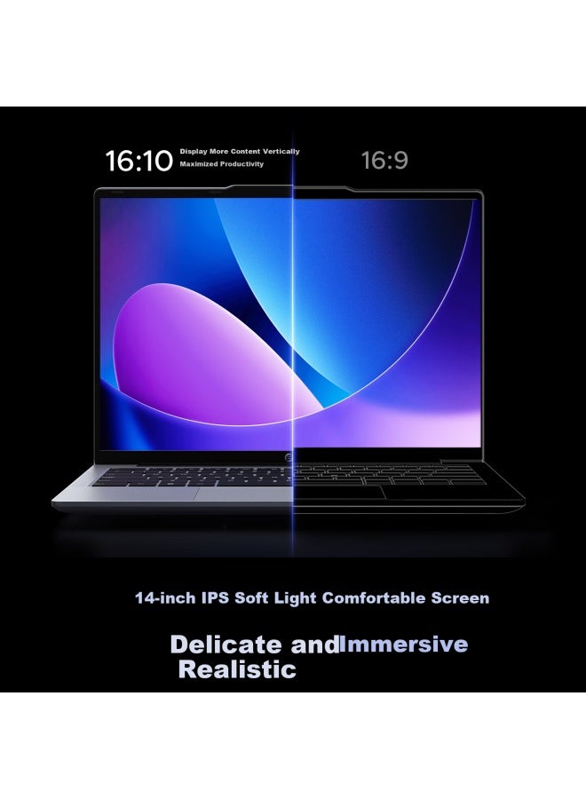 Orico لابتوب أوريكو 32 جيجابايت رام عالي الأداء خفيف الوزن مع معالج AMD Ryzen 7 Pro 6850h شاشة IPS غير لامعة مقاس 14 بوصة 1 تيرابايت أوبوك ألترا بوك - Image 5