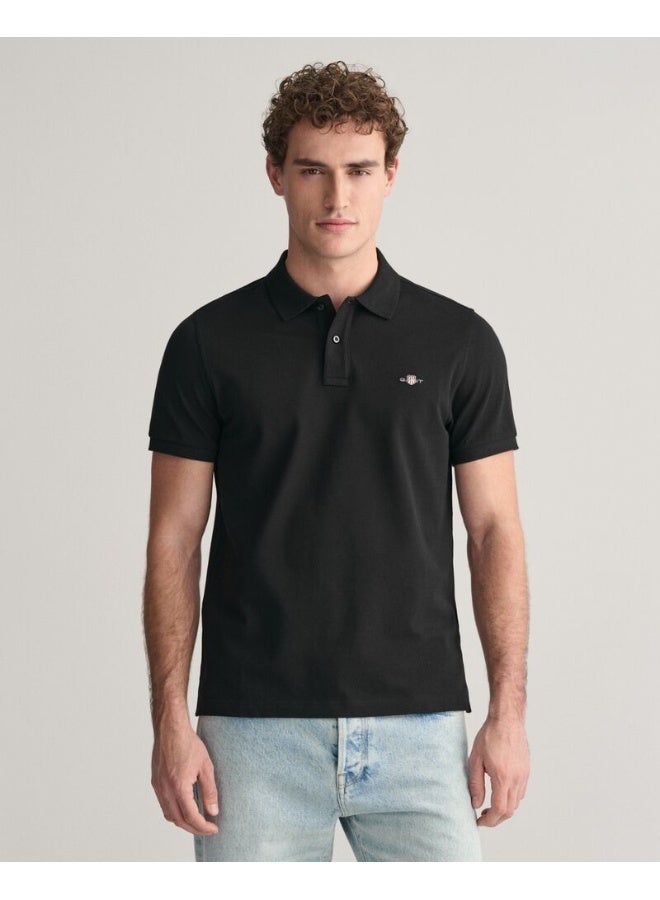 Gant Regular Fit Shield Piqué Polo Shirt - Image 1