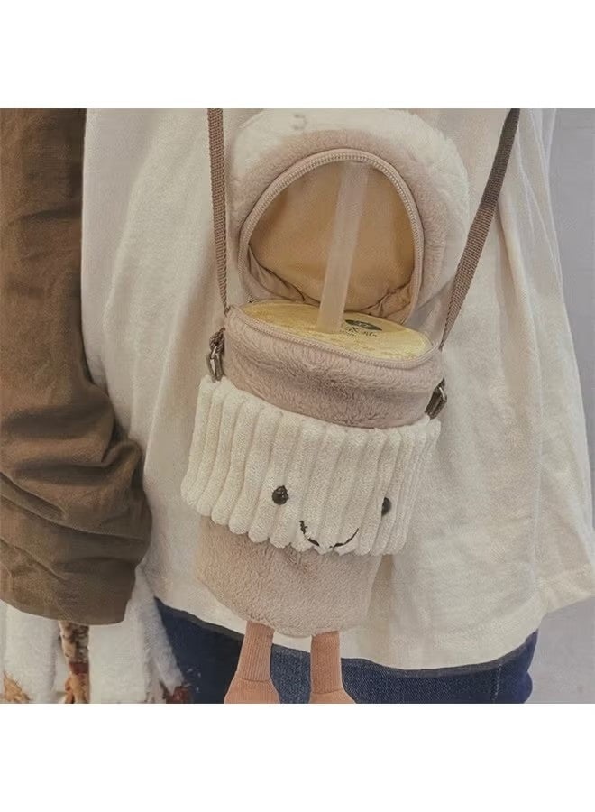 Jellycat - A cute plush toy coffee cup-shaped crossbody bag - A lovely and comfortable doll as a holiday gift - Image 3