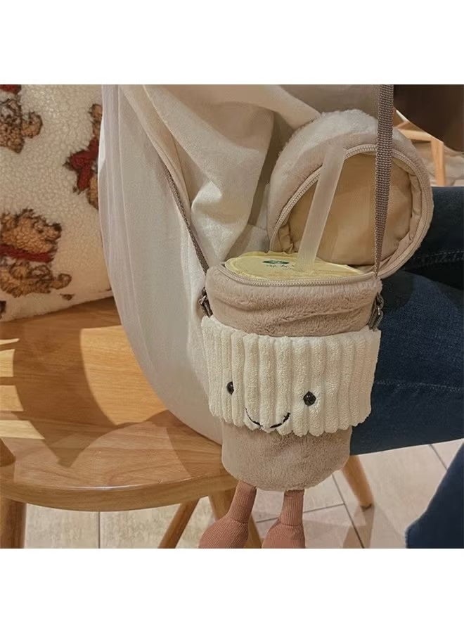 Jellycat - A cute plush toy coffee cup-shaped crossbody bag - A lovely and comfortable doll as a holiday gift - Image 2