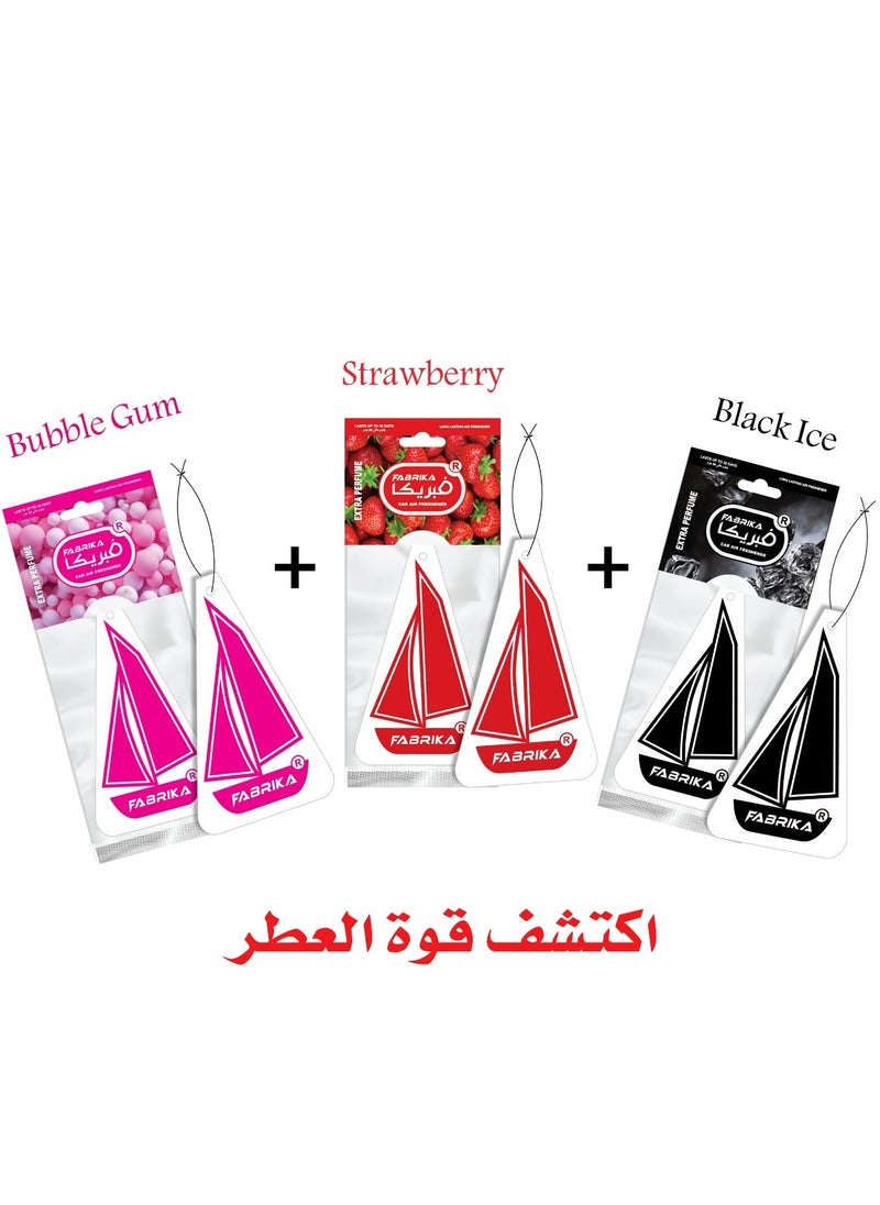 فابريكا ثلاث فواحات- ماركة فبريكا بثلاث روائح شكل المركب- ( لبان-فراولة-بلاك ايس)  - Image 3
