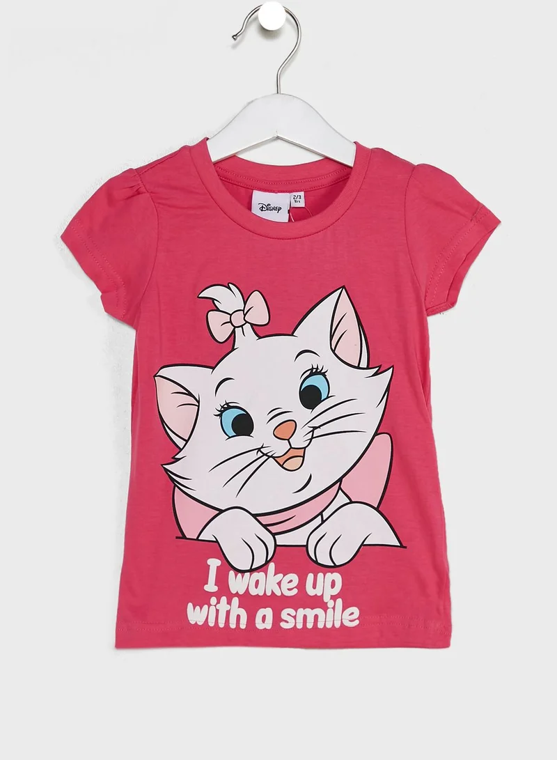 Disney Kids Marie Print T-Shirt
