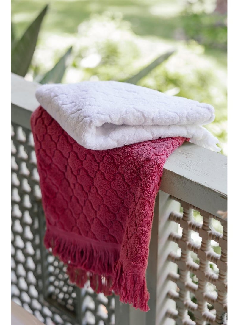 More cottons  منشفة جاكار تريفلز 600 جرام لكل متر مربع 50 × 100 سم  - Image 4