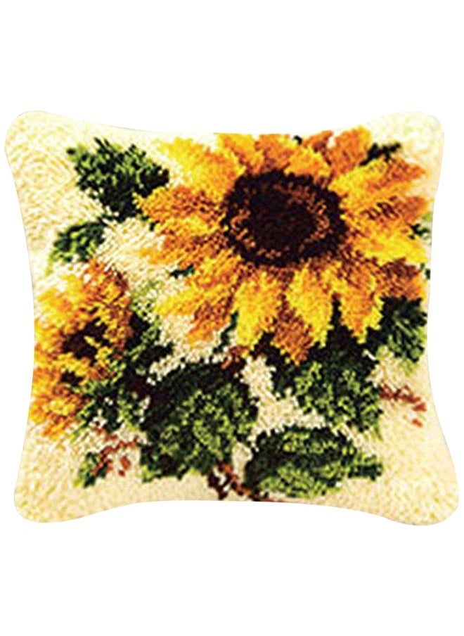 Loquat DIY Latch Hook Kits Pillow Case Embroidery Carpet Set Needlework Pillow Cover Sofa Cushion Cover Latch Hook Craft Kits  - Image 1