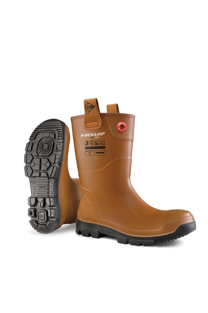 DUNLOP Purofort RigPRO full safety - lightweight Construction boots for Men & Women - Waterproof Safety boots with Steel Toe - Chemical and Slip Resistant with Cold insulation - Size 5-14 - Image 2