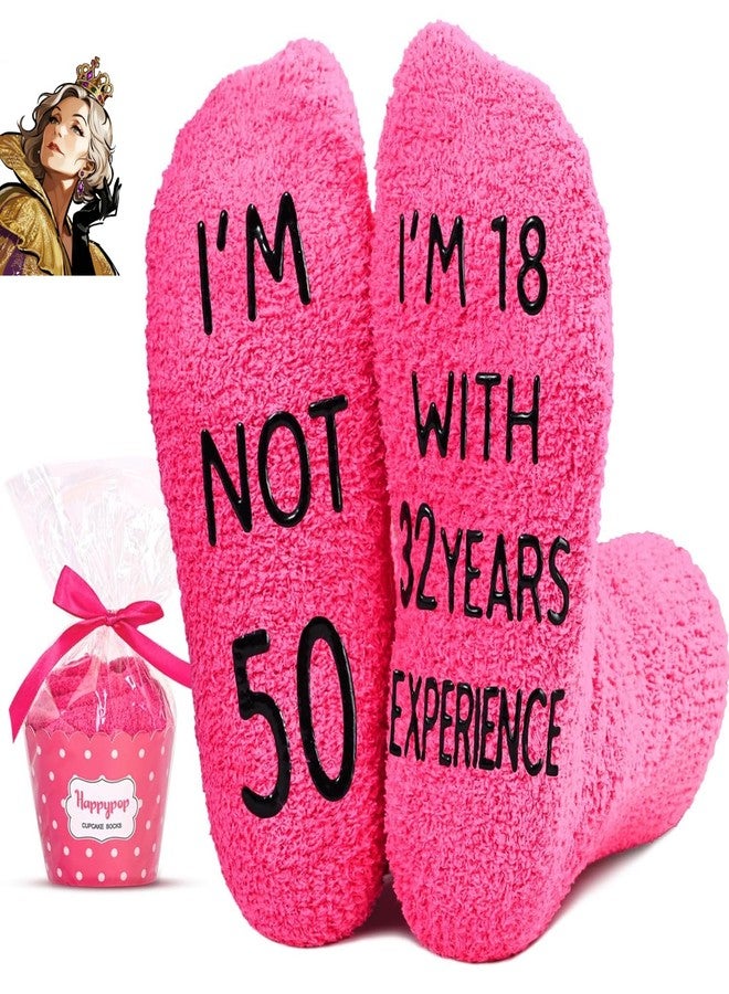 Happy Pop HAPPYPOP 50th Birthday Gifts for Her - Gifts for Women Friends Turning Their 50s Socks, 50 Year Old Birthday Socks - Image 1