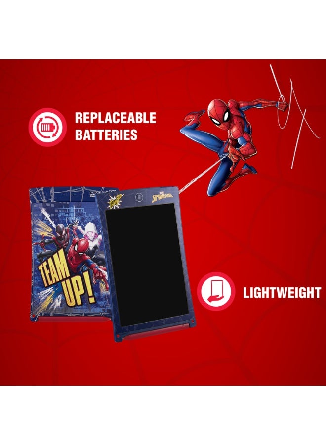 Volkano Marvel Spider-Man 8.5 Inch LCD Writing Pad | Kids writing tablet with Spider-Man design, reusable LCD screen, lightweight build, and easy erase feature for drawing - Image 3