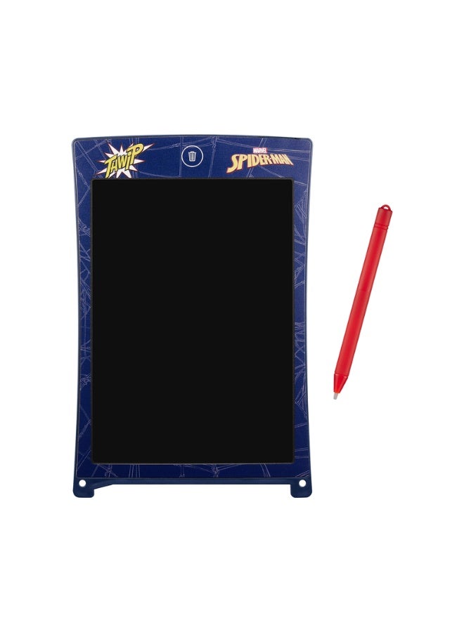 Volkano Marvel Spider-Man 8.5 Inch LCD Writing Pad | Kids writing tablet with Spider-Man design, reusable LCD screen, lightweight build, and easy erase feature for drawing - Image 1