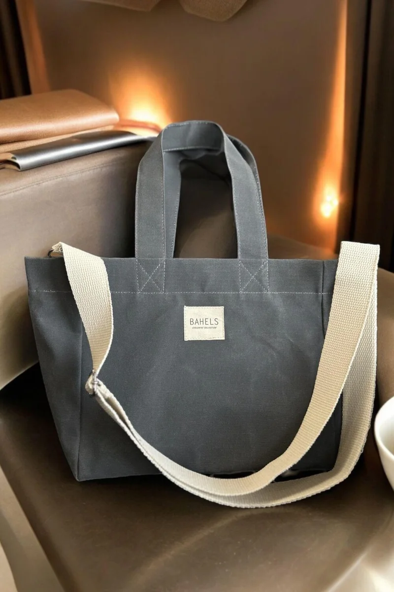 Bahels Classic Washing Effect Waxed Canvas Bag with Strap