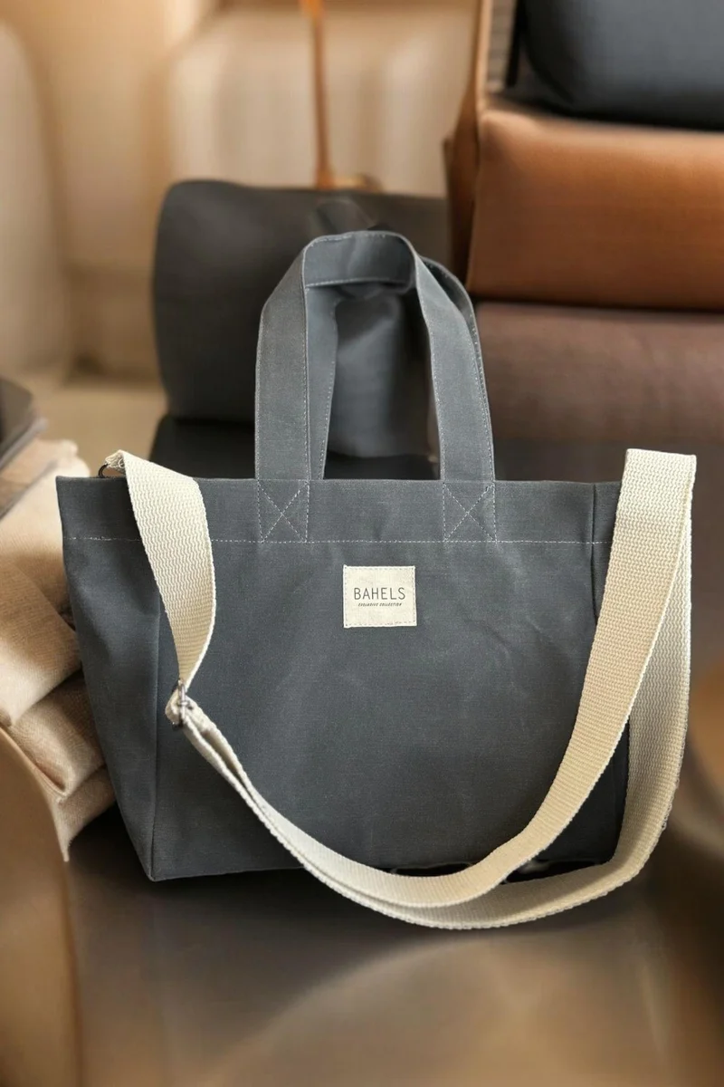 Bahels Classic Washing Effect Waxed Canvas Bag with Strap