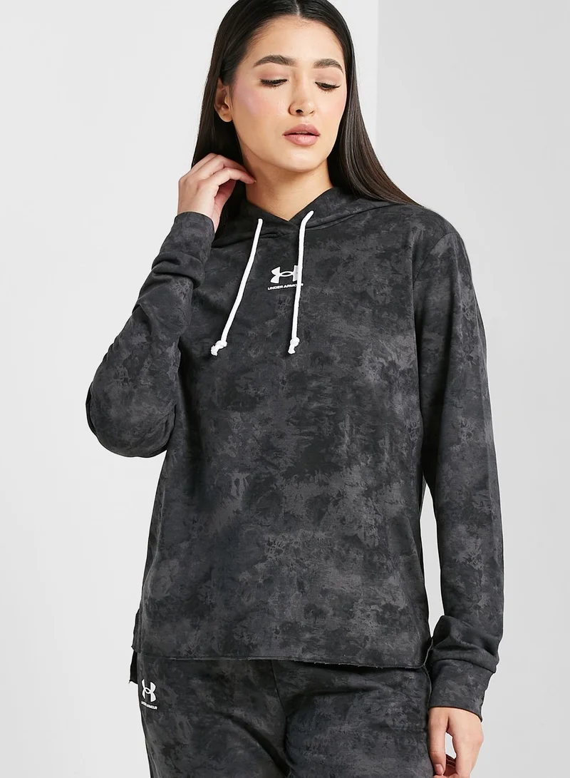 UNDER ARMOUR Rival Terry Print Hoodie
