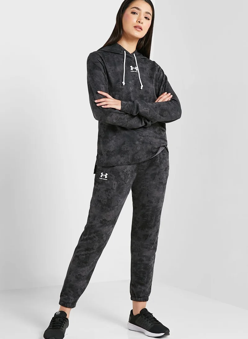 UNDER ARMOUR Rival Terry Print Hoodie