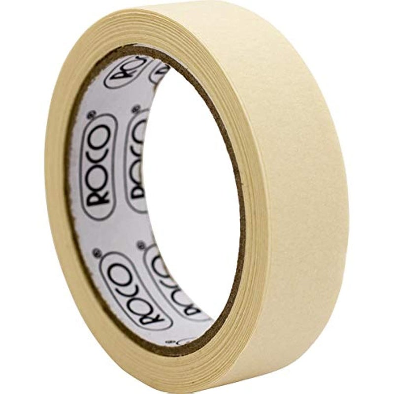 Roco Masking Tape (25.00mm, 98in X 25.00m, 27.34yd, Beige)