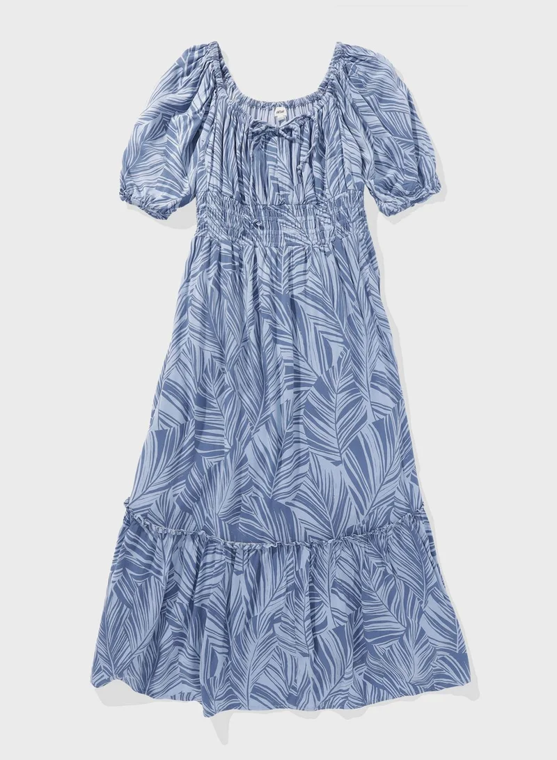 American Eagle Floral Print Midi Dress