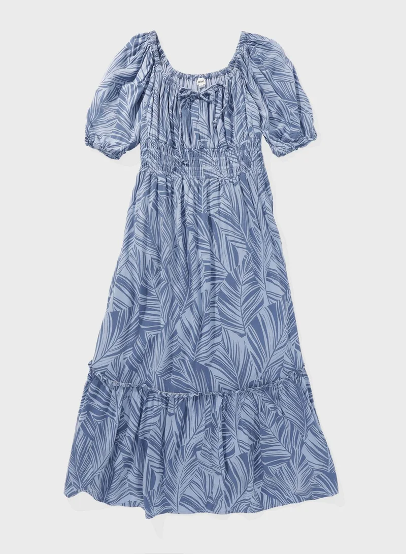 American Eagle Floral Print Midi Dress