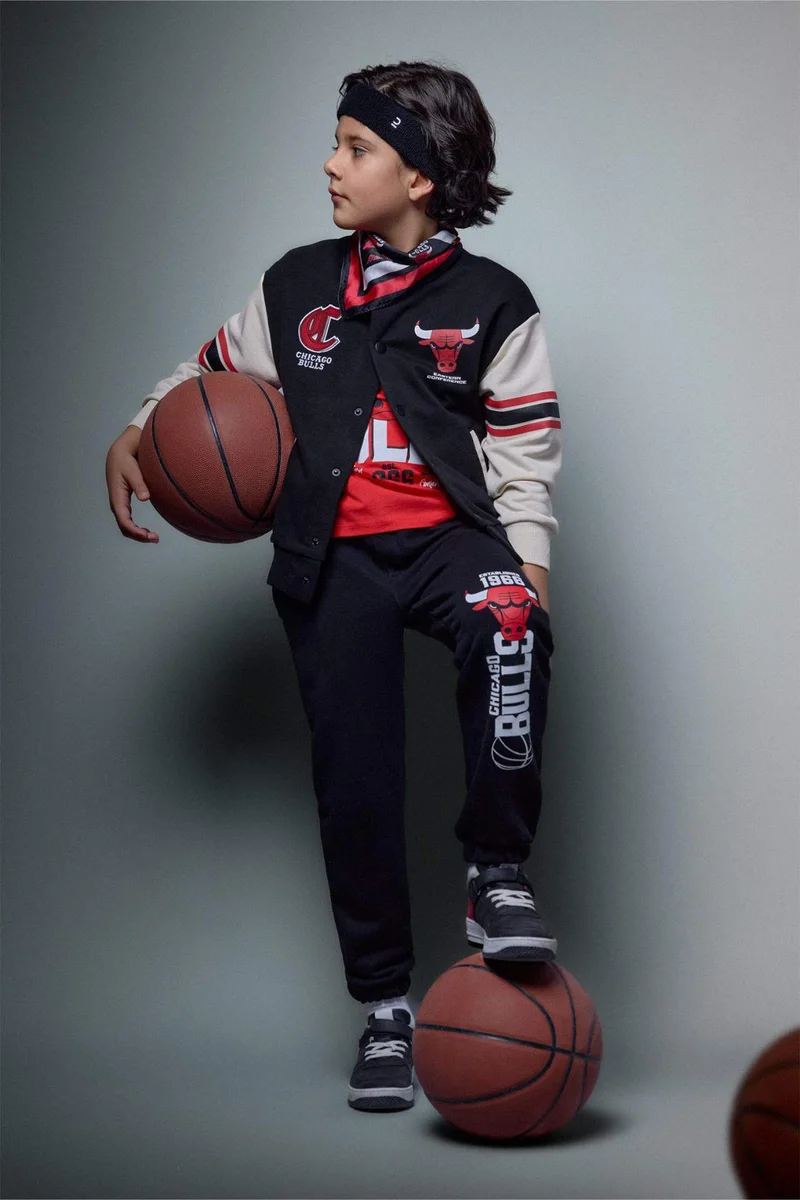 DeFacto Boy NBA Chicago Bulls Bomber Jacket