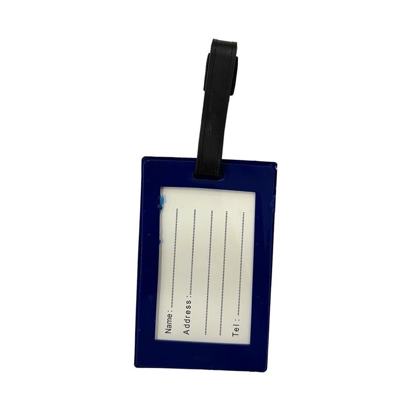 Eitheo بطاقات أمتعة للأطفال بطاقات أمتعة مع اسم وعنوان | بطاقات أمتعة سيليكون للحقائب، بطاقات لتحديد هوية حقائب السفر/حقائب المدرسة ملونة متعددة (مسافر عالمي) - Image 5