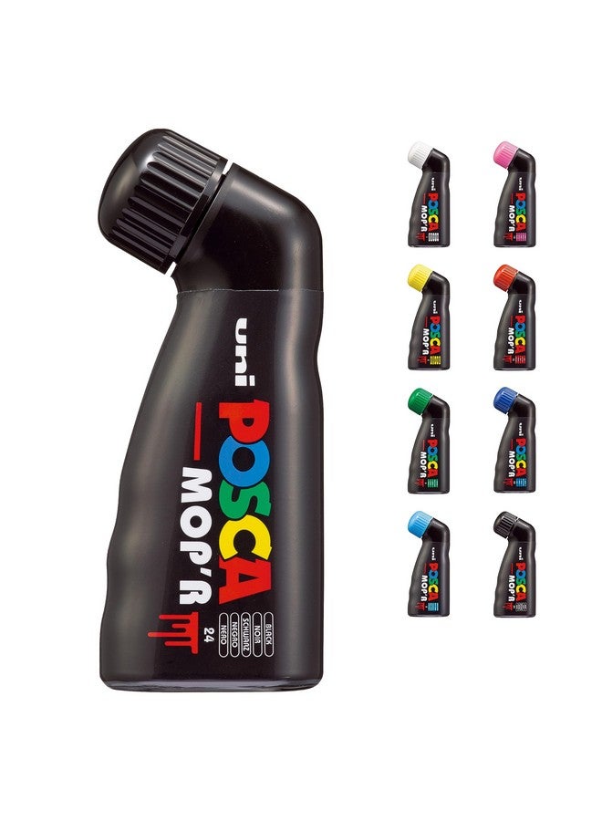 POSCA Uni POSCA Paint PCM-22 MOP'R Marker Black with XXL (3-19mm) Round Tip, Versatile for Multiple Surfaces, ACMI-Certified Non-Toxic Formula Ensuring Safety and Quality - Image 1