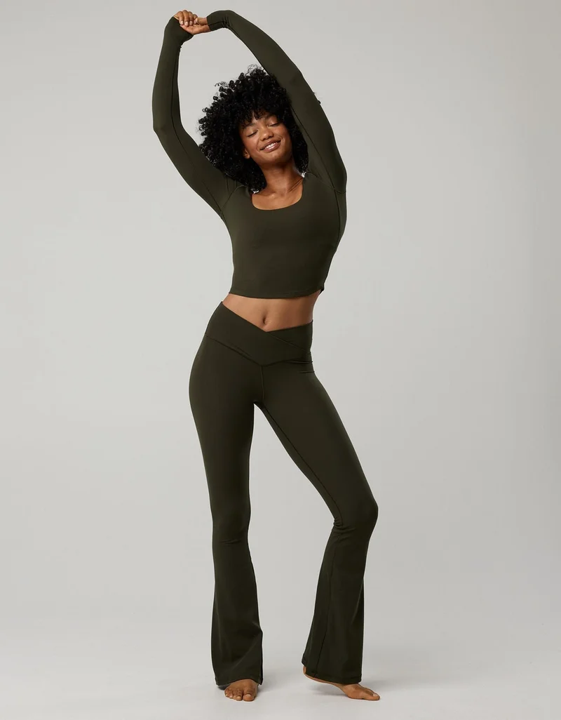 OFFLINE By Aerie Real Me High Waisted Crossover Flare Legging