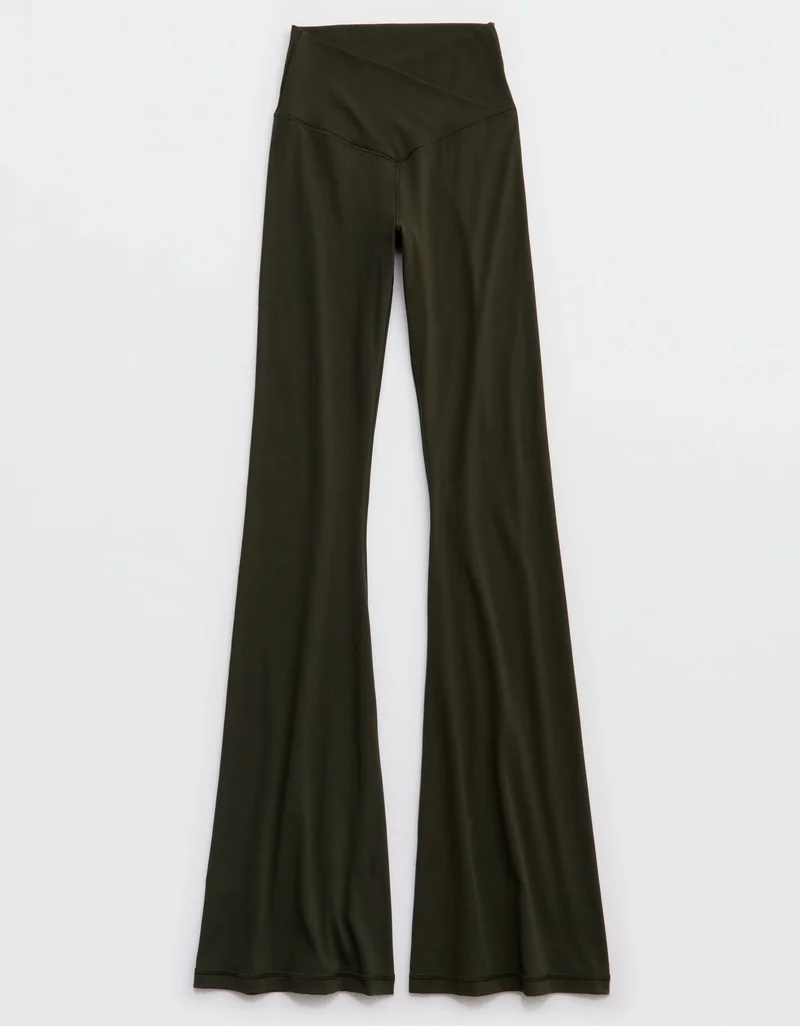 Aerie  OFFLINE By Aerie Real Me High Waisted Crossover Flare Legging for Women | Best Price UAE