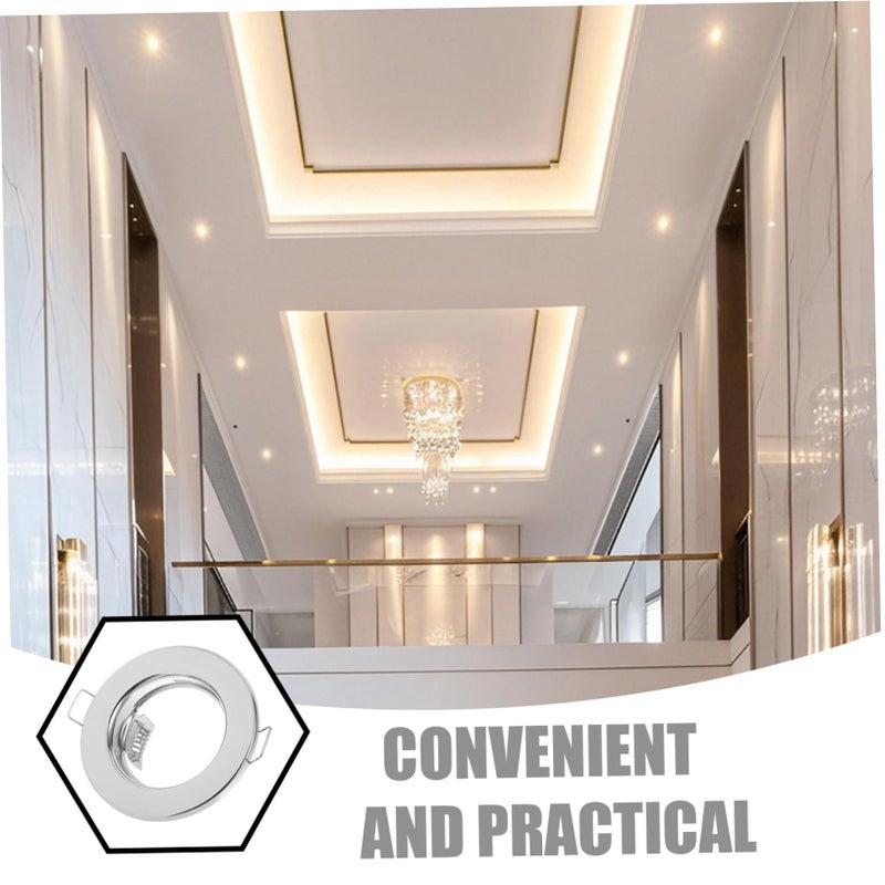 Golden Recessed Light Trim Easy Installation Versatile Iron Housing Home and Office Decor - Image 4
