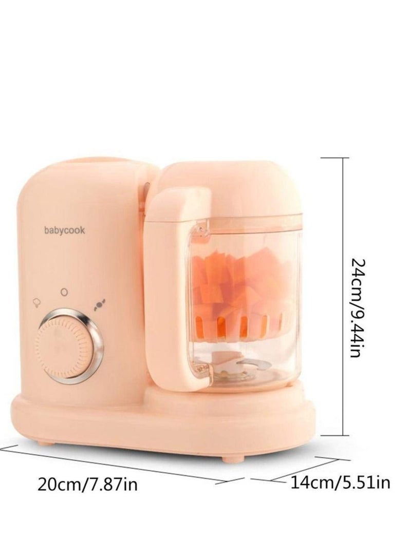 Baby Food Supplement Cooking Mixer With Electric Steamer Pink  - Image 3