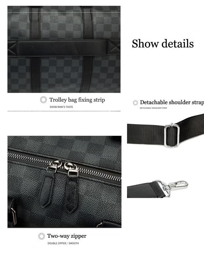 حقائب سفر كبيرة الحجم للرجال والنساء من البولي يوريثان، وحقائب اللياقة البدنية الرياضية، وحقيبة سفر واق من المطر لعطلة نهاية الأسبوع - Image 5