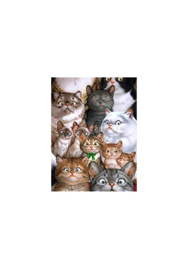 Home Clearance Sale Cat Large Diamond Art Kits for Adults, DIY 5D Diamond Painting for Adults Beginner, Round Full Drill Gem Art and Craft for Home Wall Art Decor  - Image 1