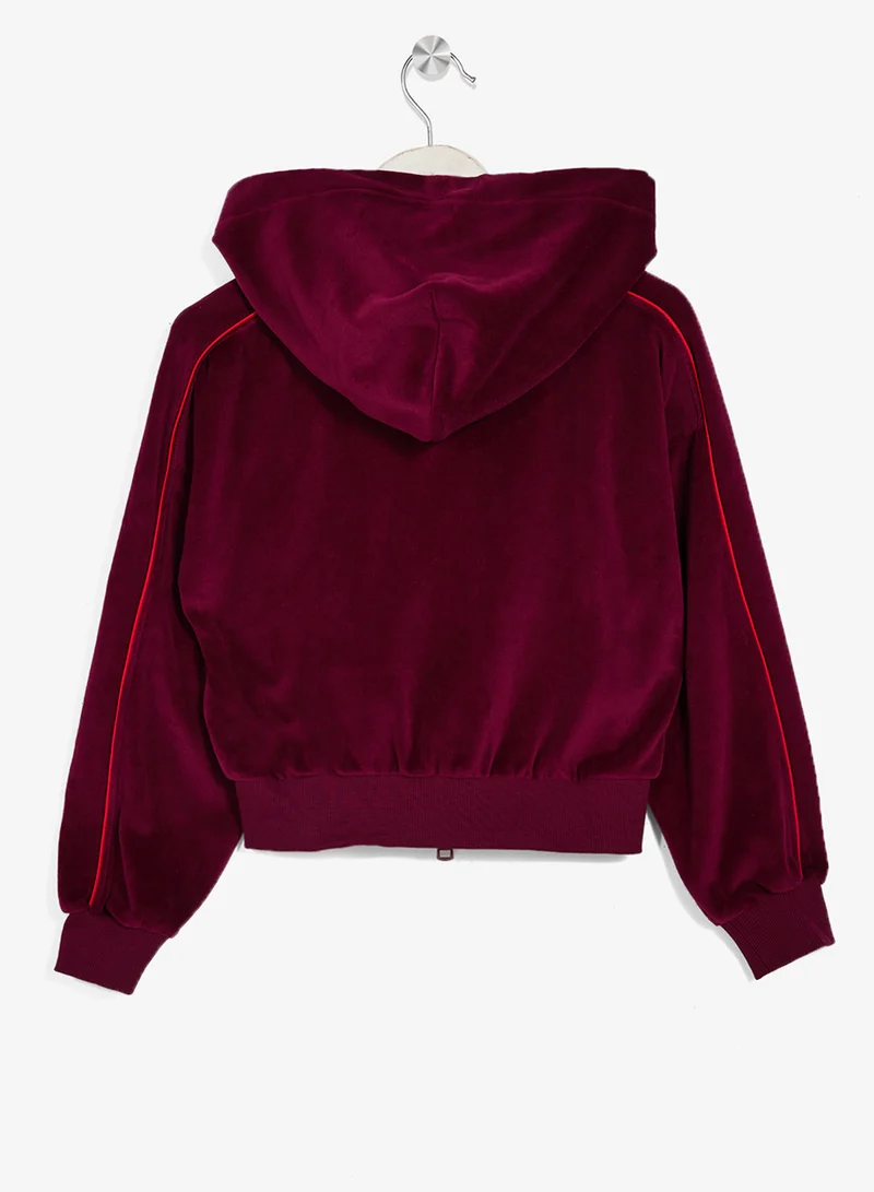 كالفن كلاين جينز هودي بسحاب وشعار الشباب