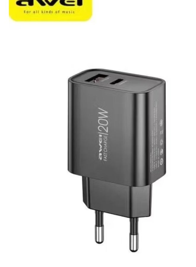Awei PD 60-EU Plug Charger - Image 1
