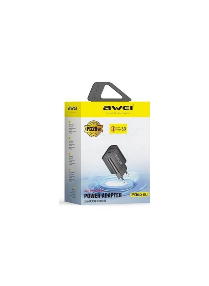 Awei PD 60-EU Plug Charger - Image 2