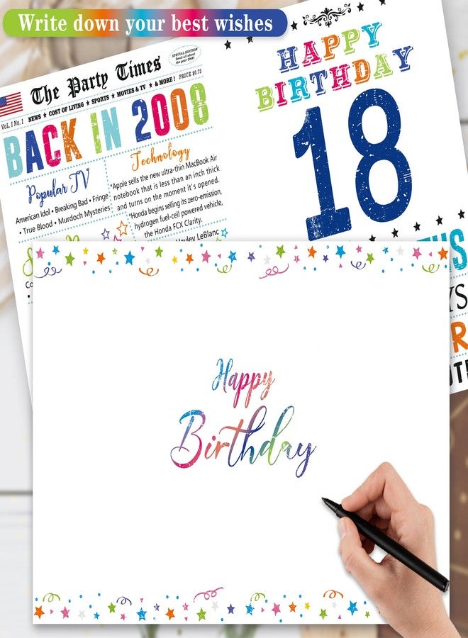 بطاقة عيد ميلاد سعيد من هيجوين للأولاد والبنات بمناسبة بلوغهم سن الثامنة عشرة، زينة عيد ميلاد الابن أو الابنة، هدايا عيد الميلاد الثامن عشر له أو لها، في عام ٢٠٠٨ - Image 4