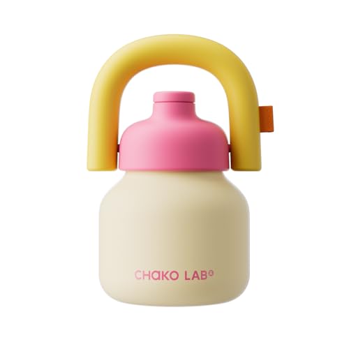 CHAKO LAB 33oz Insulated Water Bottle with Straw Handle Vacuum Ceramic Coated Liner for Coffee Tea Leakproof Reusable Flask Keeps Cold 36hSunshine - Image 1