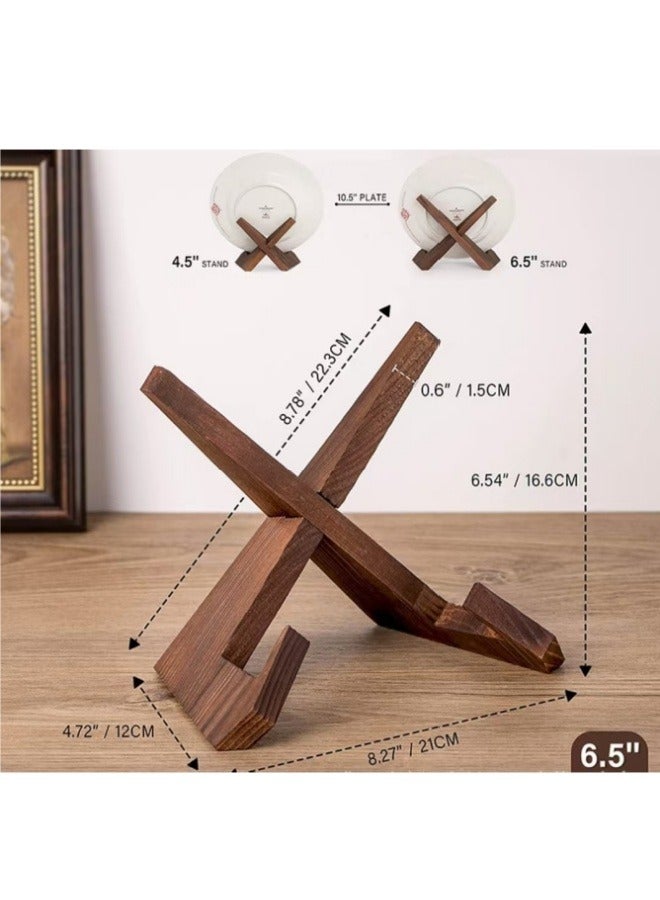 Wooden Restaurant Home Recipe Rack Kitchen Menu Display Rack Desktop Reading Wooden Book Stand - Image 4