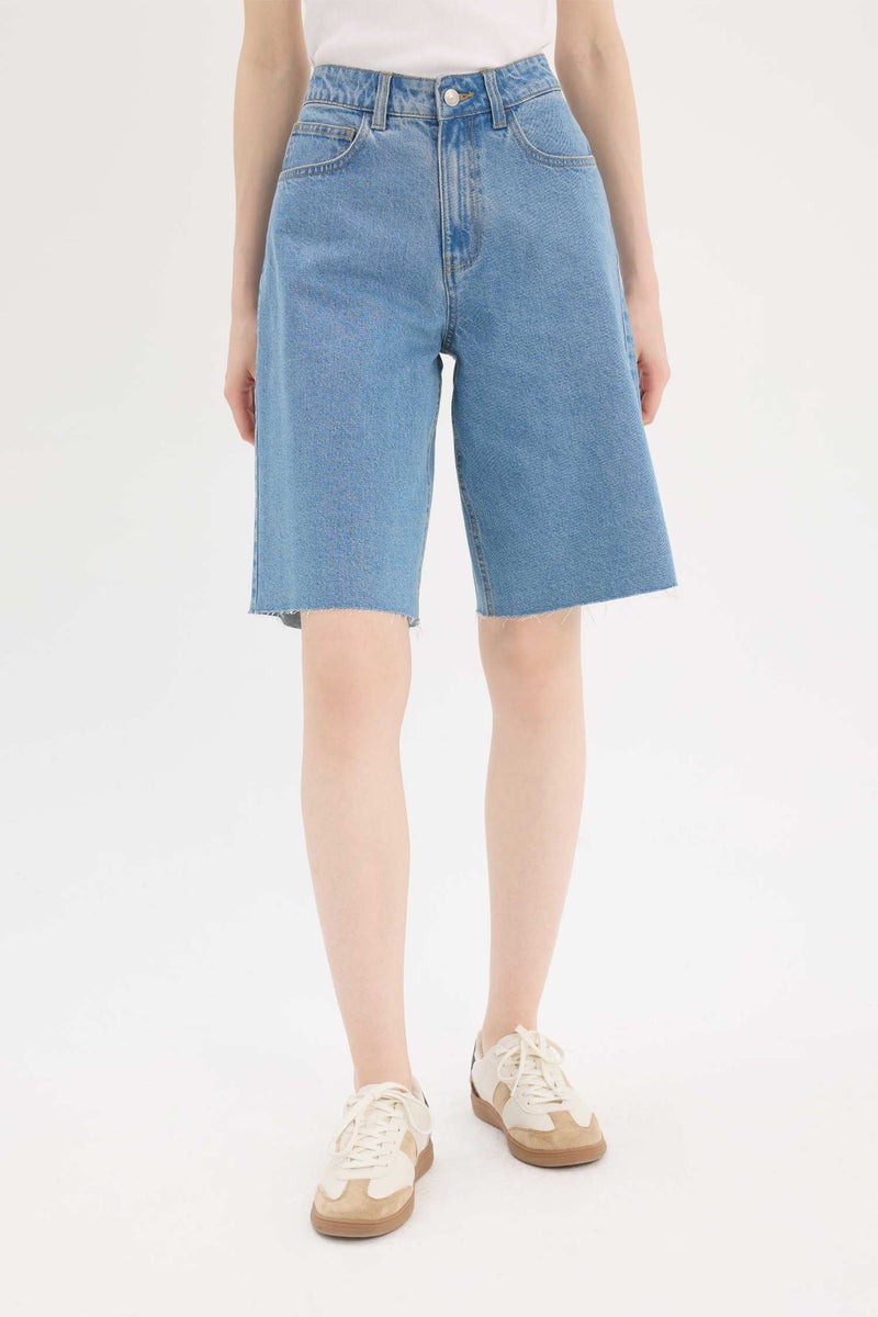 DeFacto Woman Jean High waist Bermuda  - Image 1