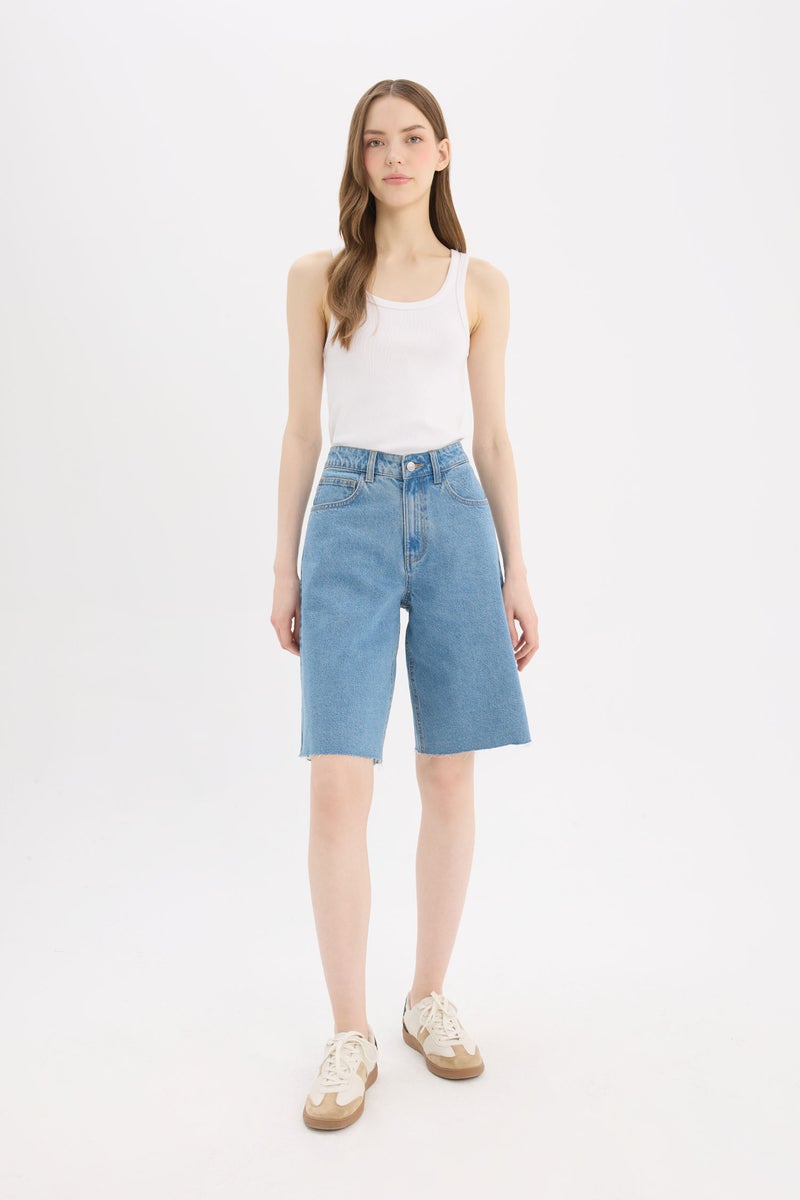 DeFacto Woman Jean High waist Bermuda  - Image 2