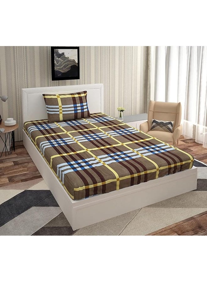Urban Magic Urban Magic 160 TC Microfiber Single Printed Flat Bedsheet  - Image 3