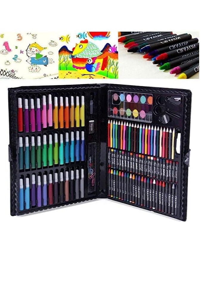 Generic This amazing 150-piece art set is perfect for budding artists, kids, and teens who love to draw and color W  - Image 1