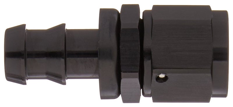 Edelbrock Russell 624023 Twist-Lok Black 8-AN Straight Hose End, Black, 1 Count (Pack of 1) - Image 2