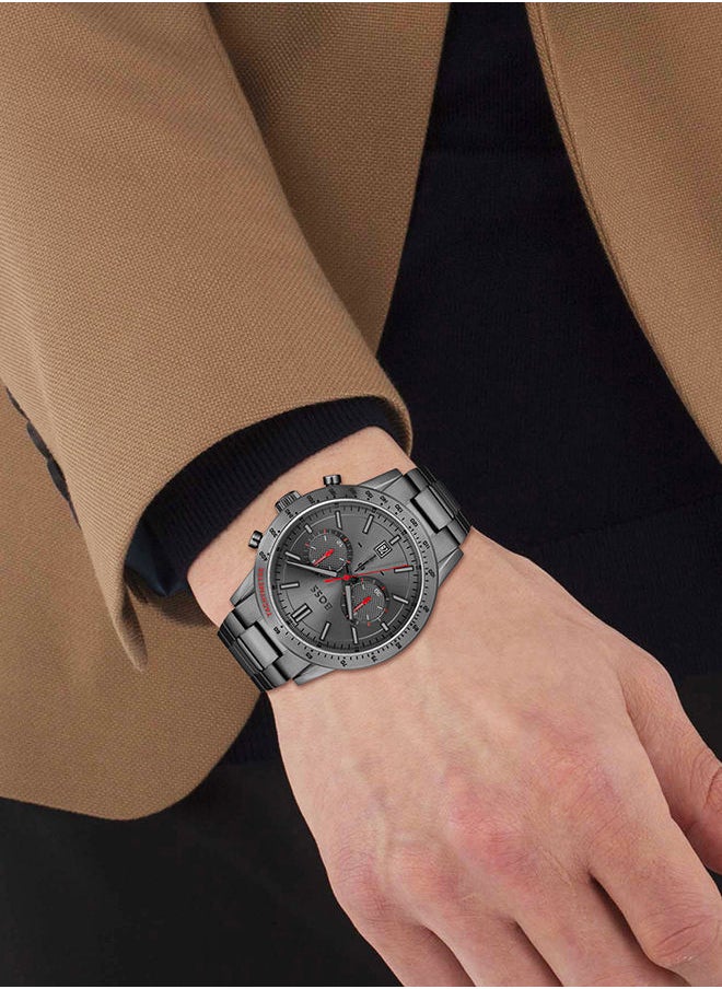 HUGO BOSS - Men's Chronograph Round Stainless Steel Wrist Watch 1513924 - 44 mm - Image 1