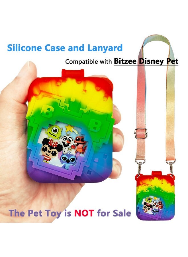 JCHPINE Hard Carrying Case and Silicone Cover for Bitzee Disney Interactive Toy Digital Pet Case, Accessories for Bitzee Disney Virtual Electronic Pets (Multicolor, Case for Bitzee Disney Pet) - Image 2