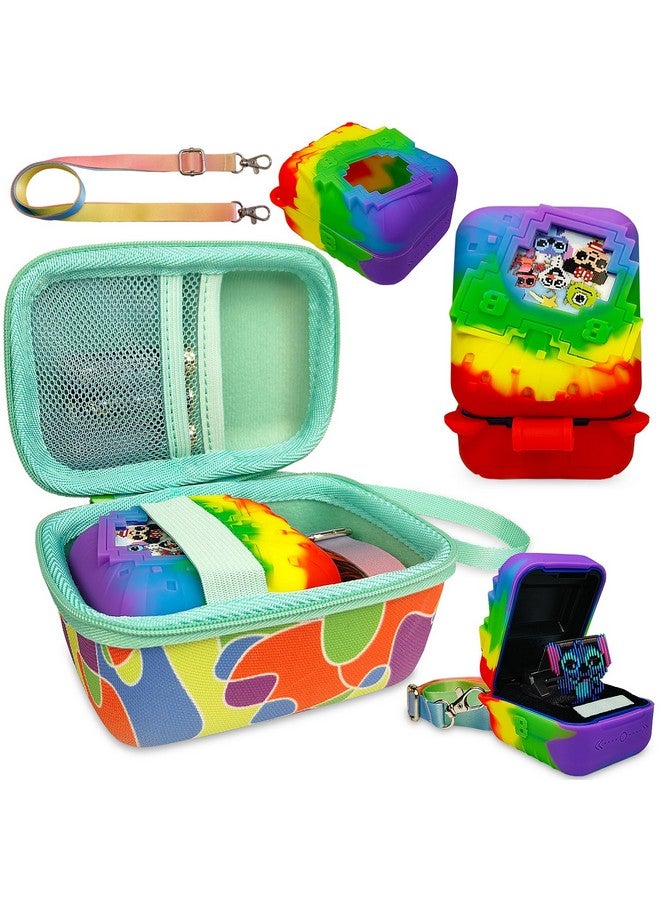 JCHPINE Hard Carrying Case and Silicone Cover for Bitzee Disney Interactive Toy Digital Pet Case, Accessories for Bitzee Disney Virtual Electronic Pets (Multicolor, Case for Bitzee Disney Pet) - Image 1