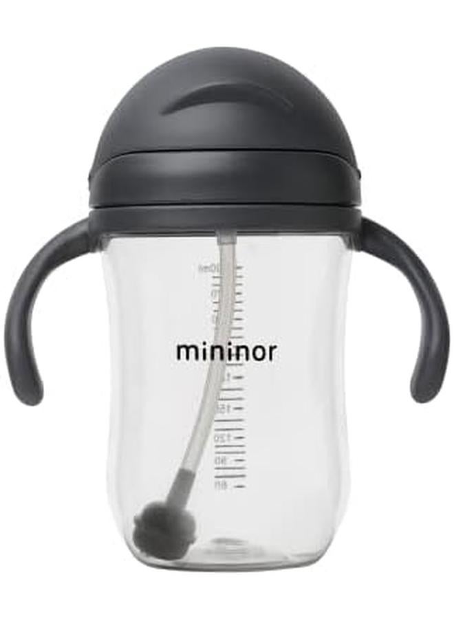 Mininor Straw Bottle Tritan 330Ml Black Raven - Image 2