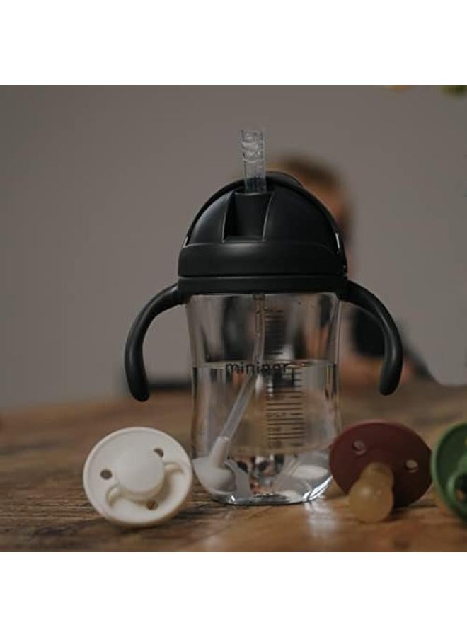 Mininor Straw Bottle Tritan 330Ml Black Raven - Image 3