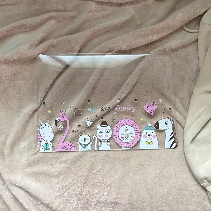 Creative Hollow Cute Animal Pattern Laptop Case Semi Hard Shell Protective Cover For Macbook Pro 13.3 Inch A1706 A1708 A1989 A2159 Models - Image 3