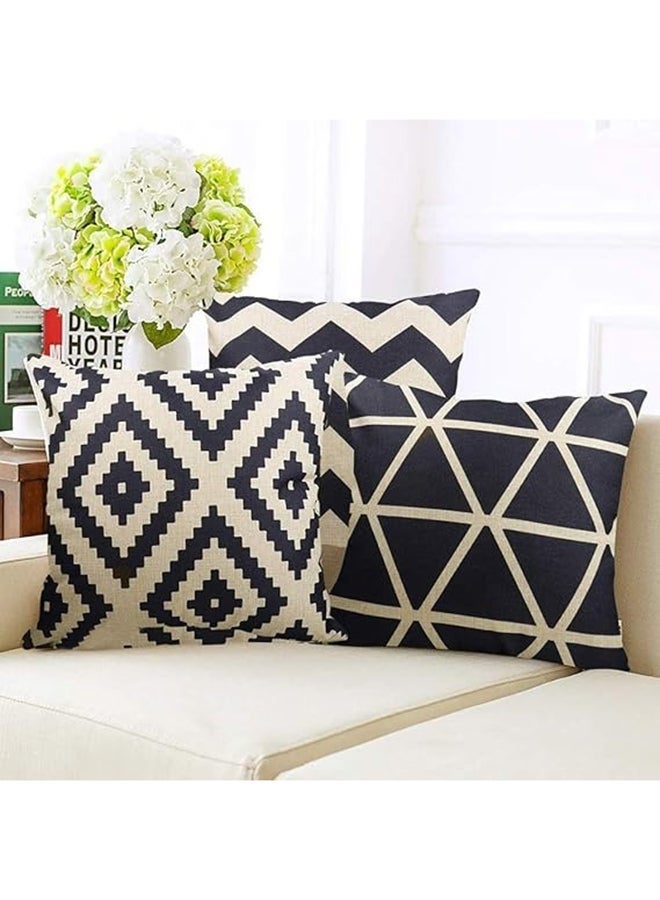 4-piece decorative geometric design sofa pillowcase excluding pillow core insert 45 * 45cm - Image 4