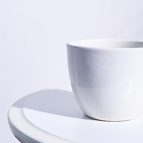 UGAOO Apple Ceramic Pot (Small, White) - (10cm x 10cm x 8cm) - Image 4