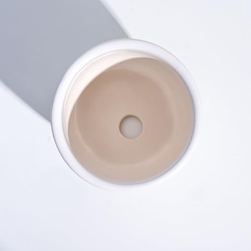 UGAOO Apple Ceramic Pot (Small, White) - (10cm x 10cm x 8cm) - Image 5